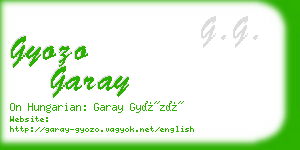 gyozo garay business card